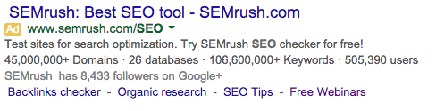 seo tool google ad example