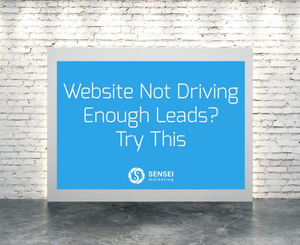 Website Not Driving Enough Leads? Try This