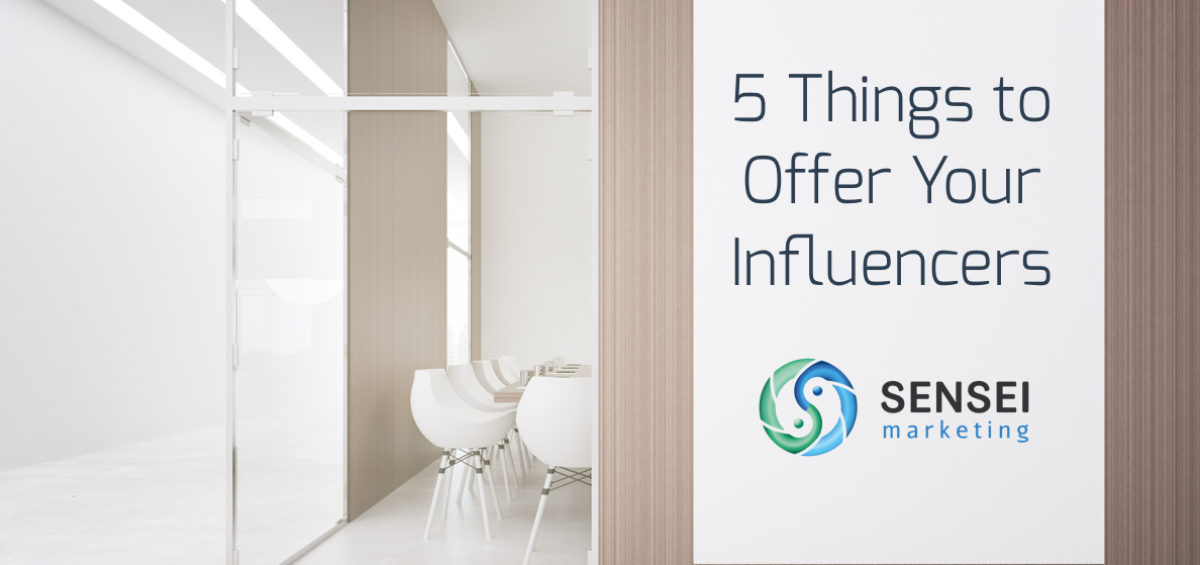 ideas to offer your influencers