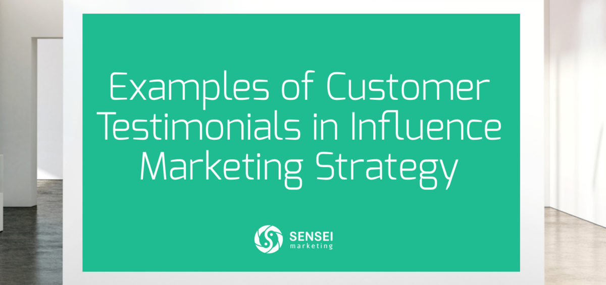 influence marketing strategy using testimonials