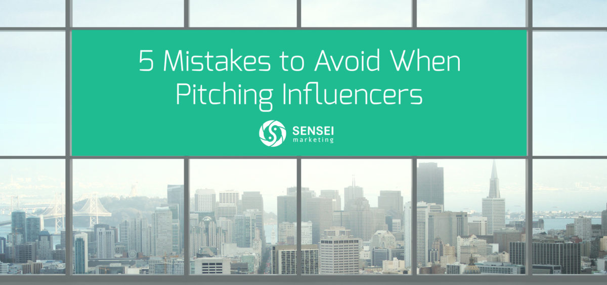 things to avoid pitching influencer marketing